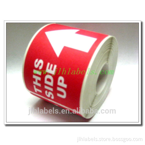 This side up label ,5x3 ,500 labels/roll,semi-glossy